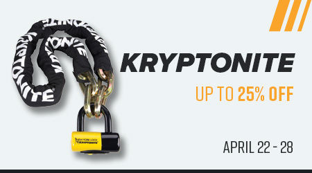 Kryptonite up to 25% off, April 22-28